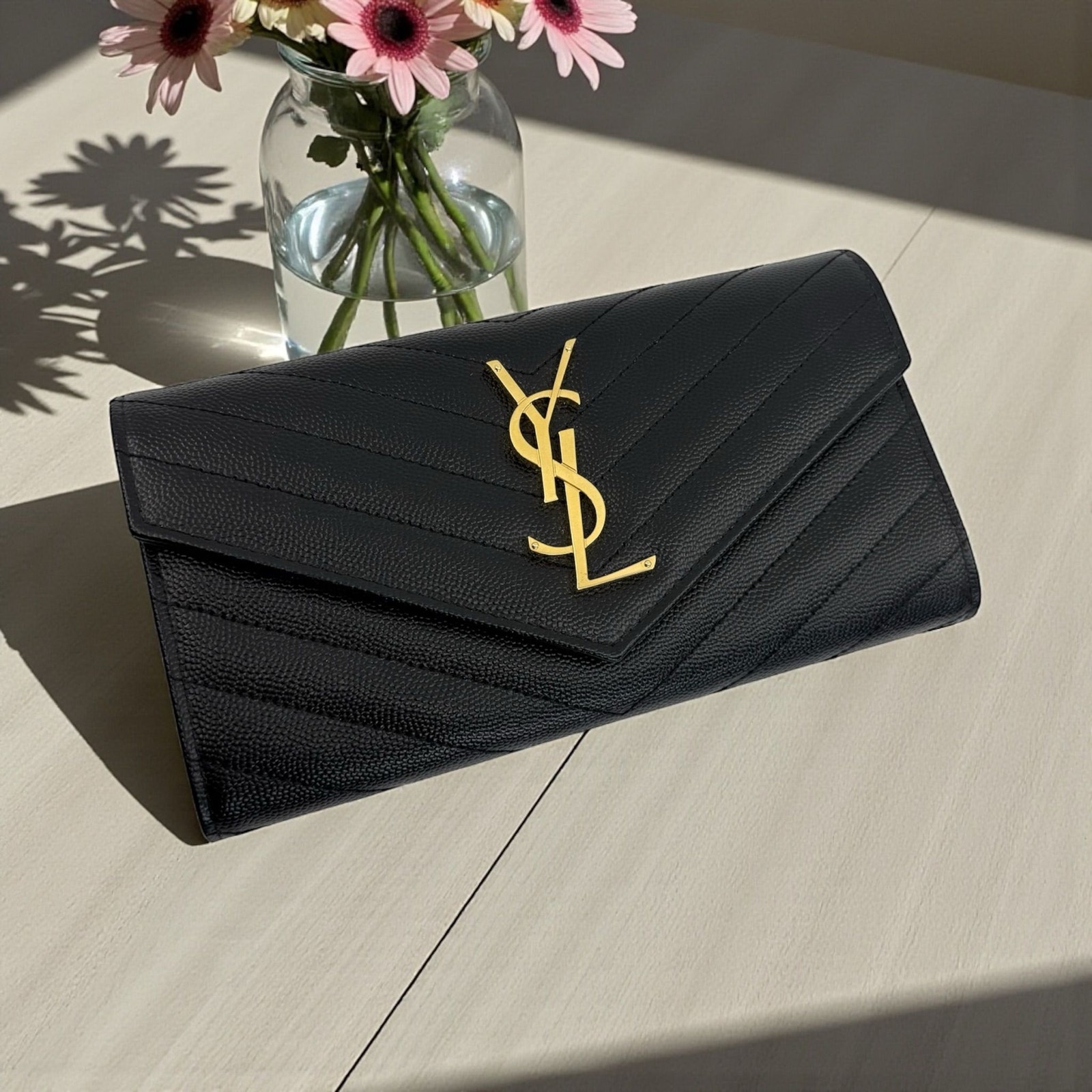 Saint Laurent Long Flap Wallet